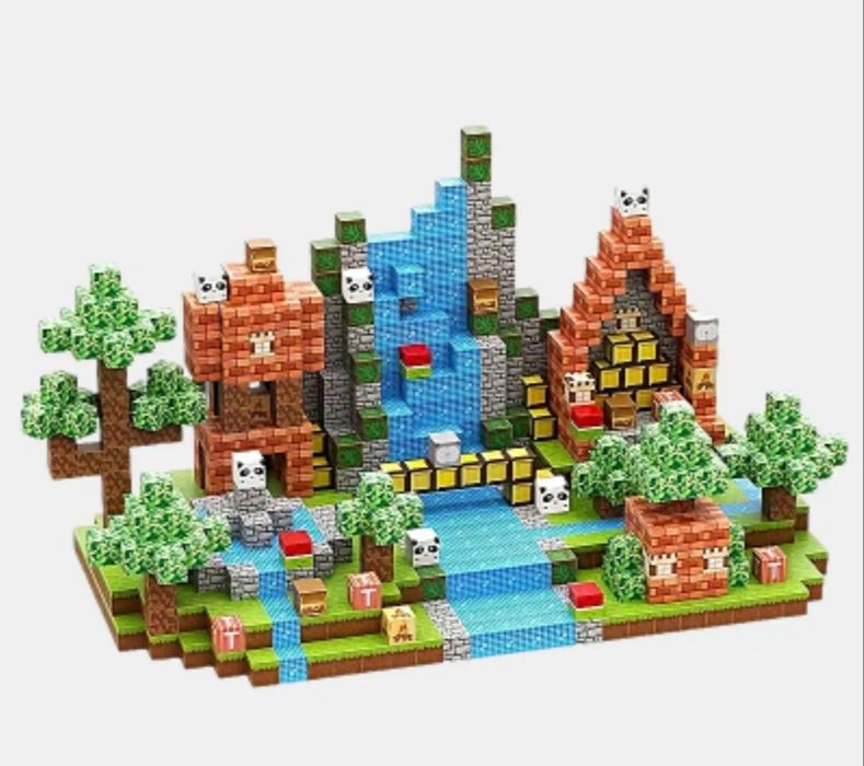 Уцінка! Конструктор Майнкрафт магнітний 150 та 100 елементів