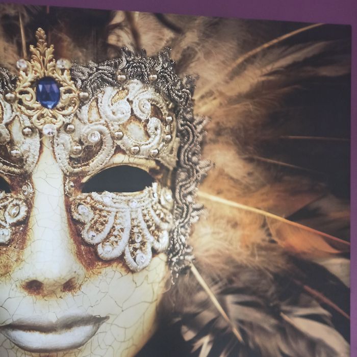 Obraz Maska wenecka drukowany na płótnie 60x90