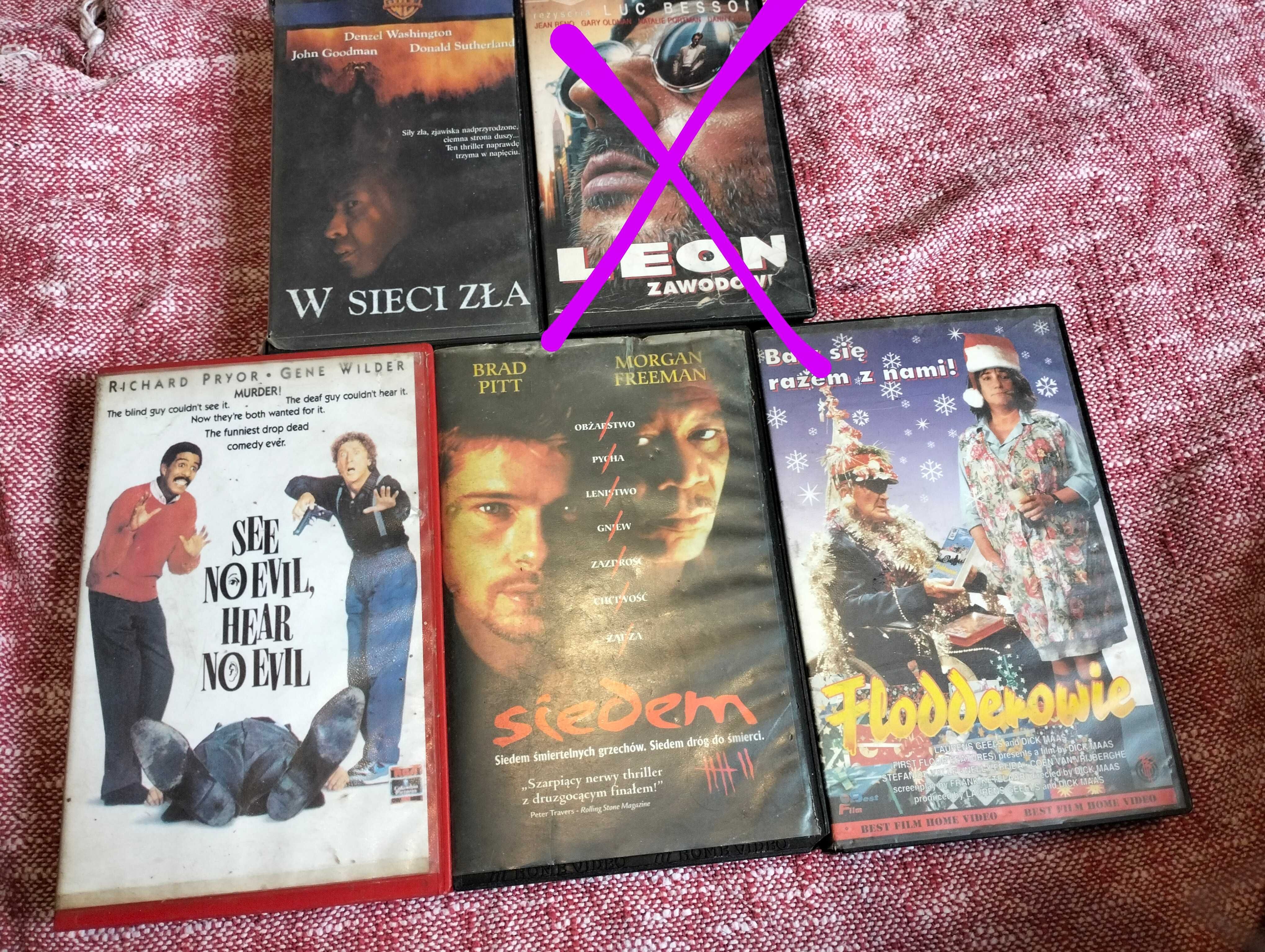 Kasety VHS orginalne, komedie i thrillery