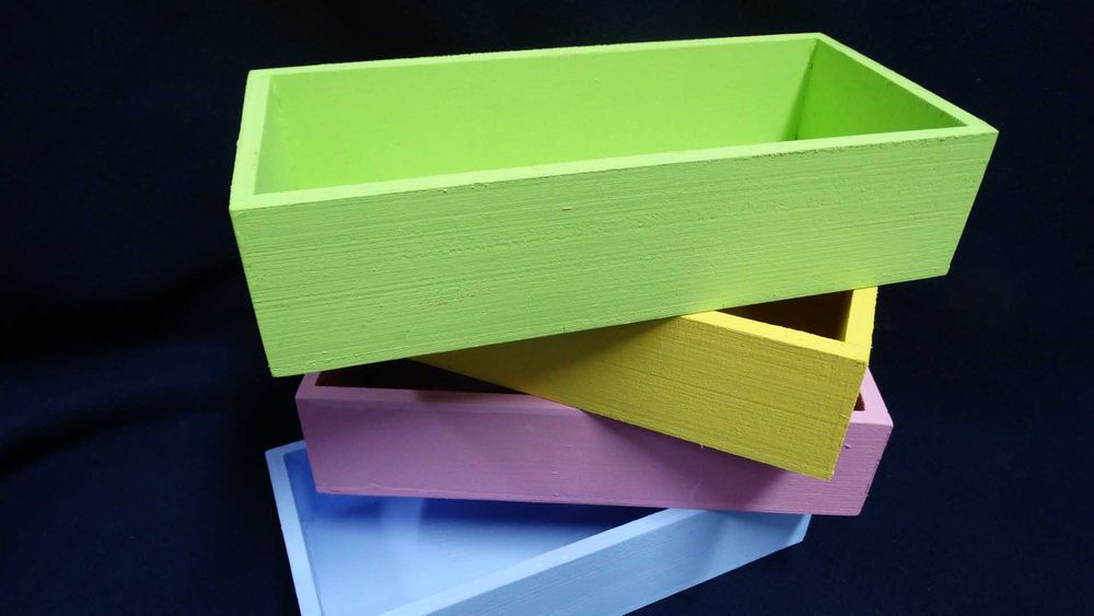 Drewniane skrzynki surowe czyszczone Stroik podkład pudełko