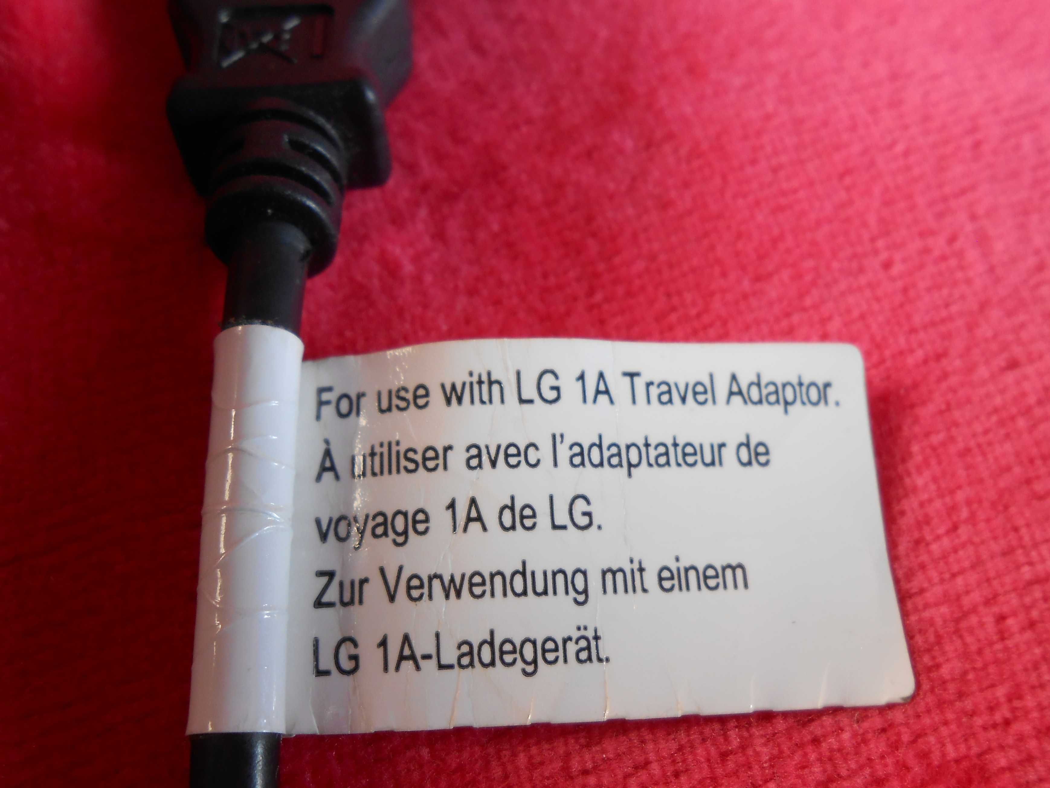 Зарядка LG MCS-01 з кабелем micro USB зарядний пристрій зарядное
