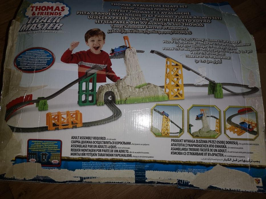 Tomek truckmaster ucieczka przed lawiną kolejka Fisher Price