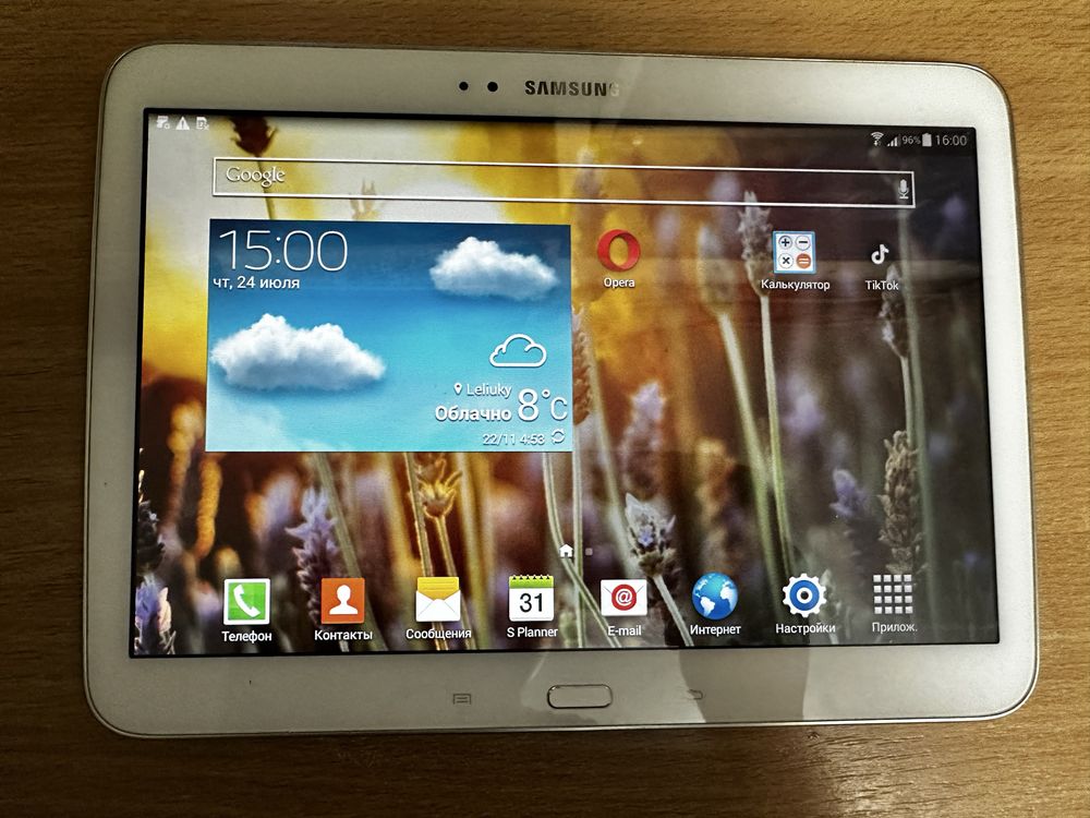 Планшет samsung galaxy tab 3 (gt r5200) 16 gb + чохол