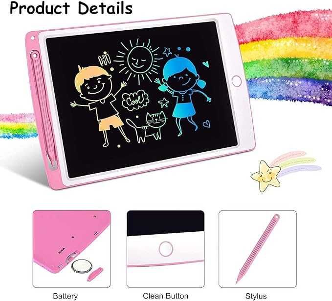 Tablet Graficzny LCD Pisanie Prezent Dzieci różowy
