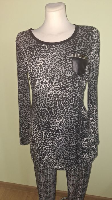 Bluzka tunika w panterkę XL/XXL raczej L