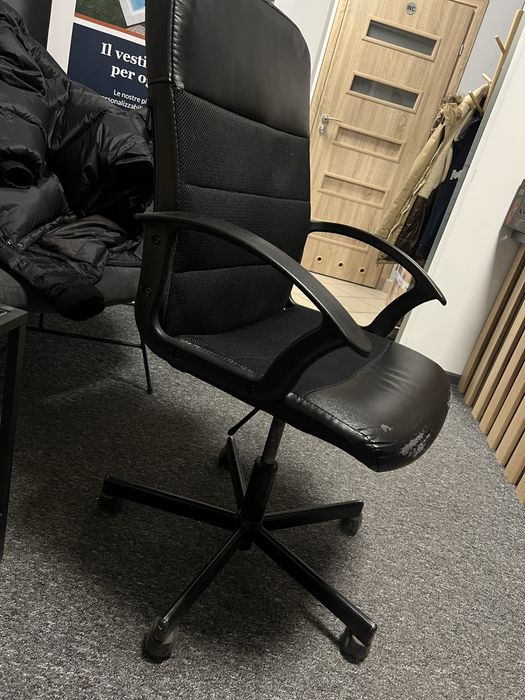 Fotele biurowe czarne 2x