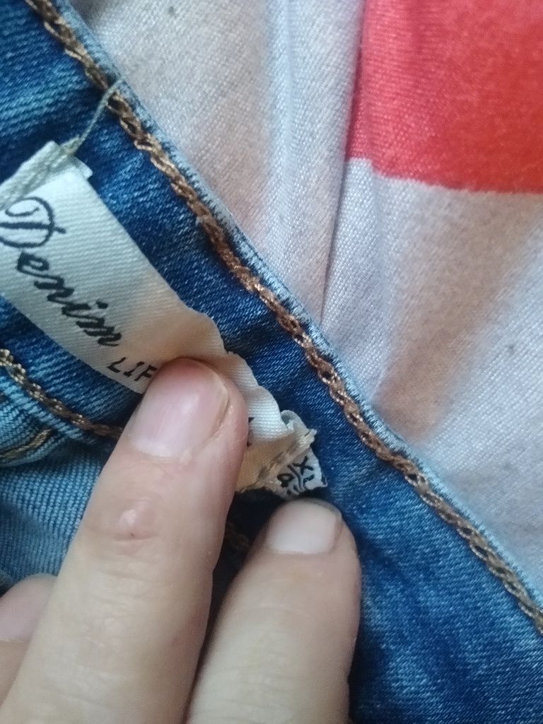 Denim Spodnie jeansowe z kokardką  L/ xl