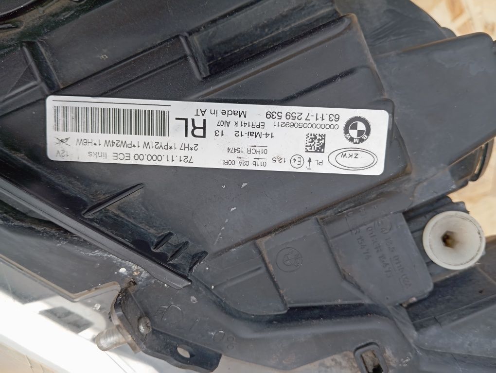 Lampa lewa przód przednia H7 BMW f30 f31