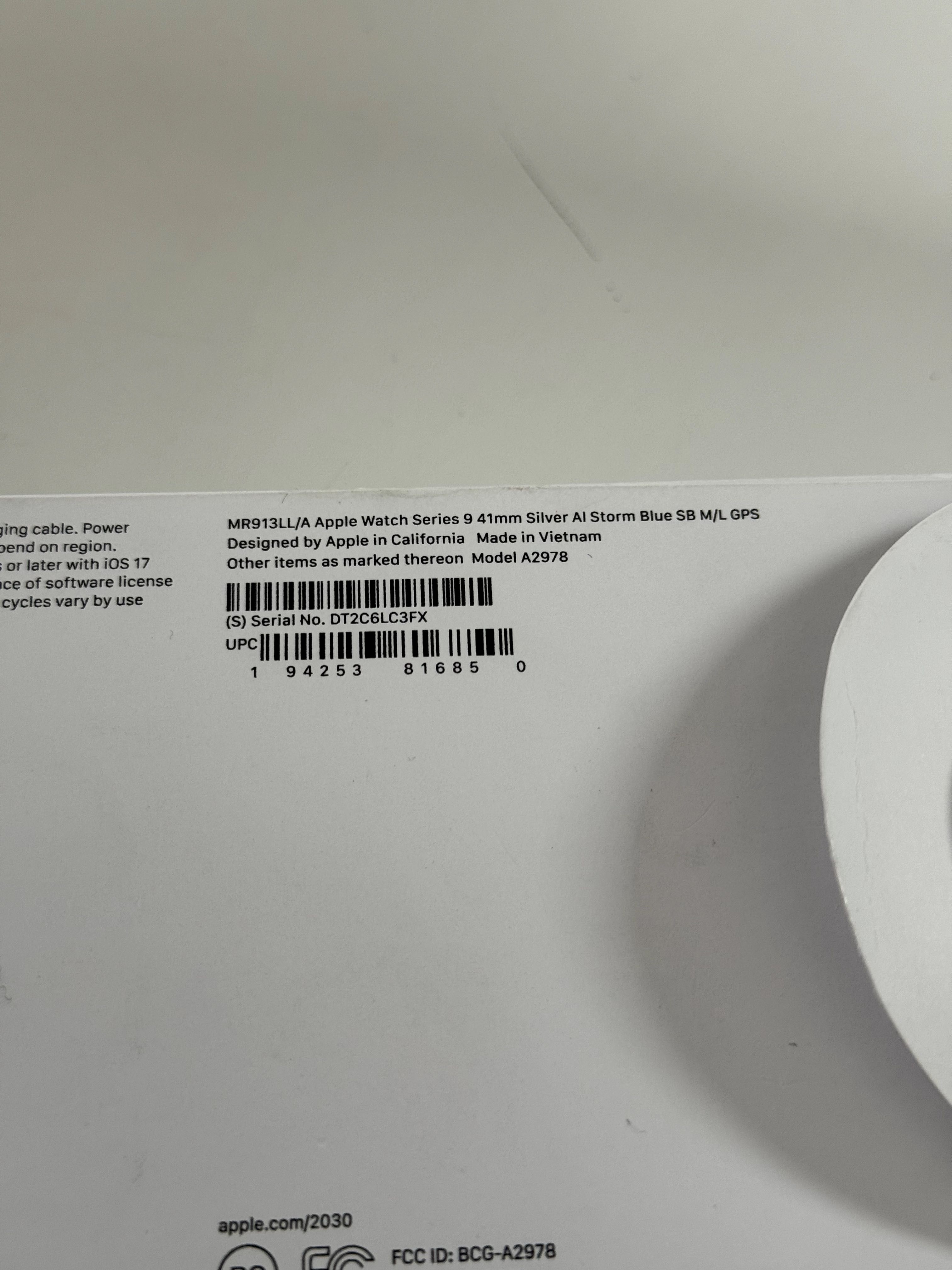 Новий! Apple Watch Series 9 41mm GPS Silver Aluminum Case