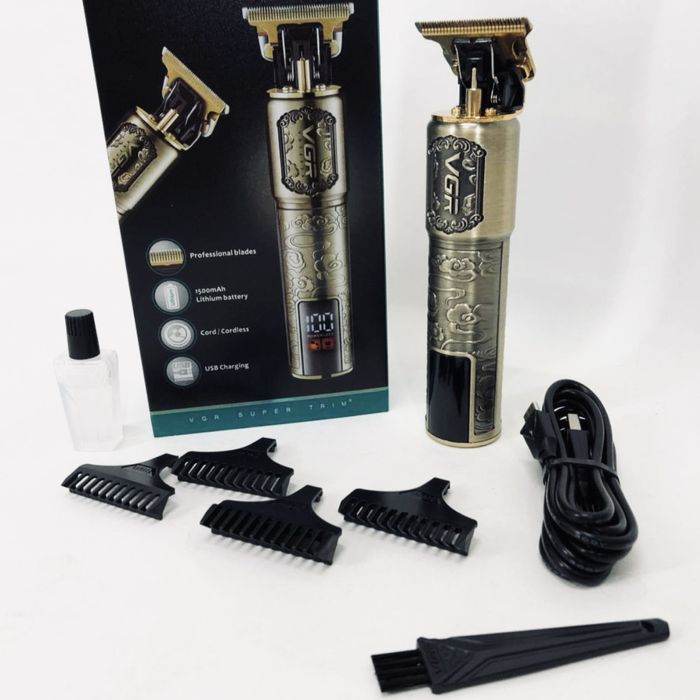 Бездротовий триммер VGR V-073 для волосся й бороди, топ якість PRO MAX