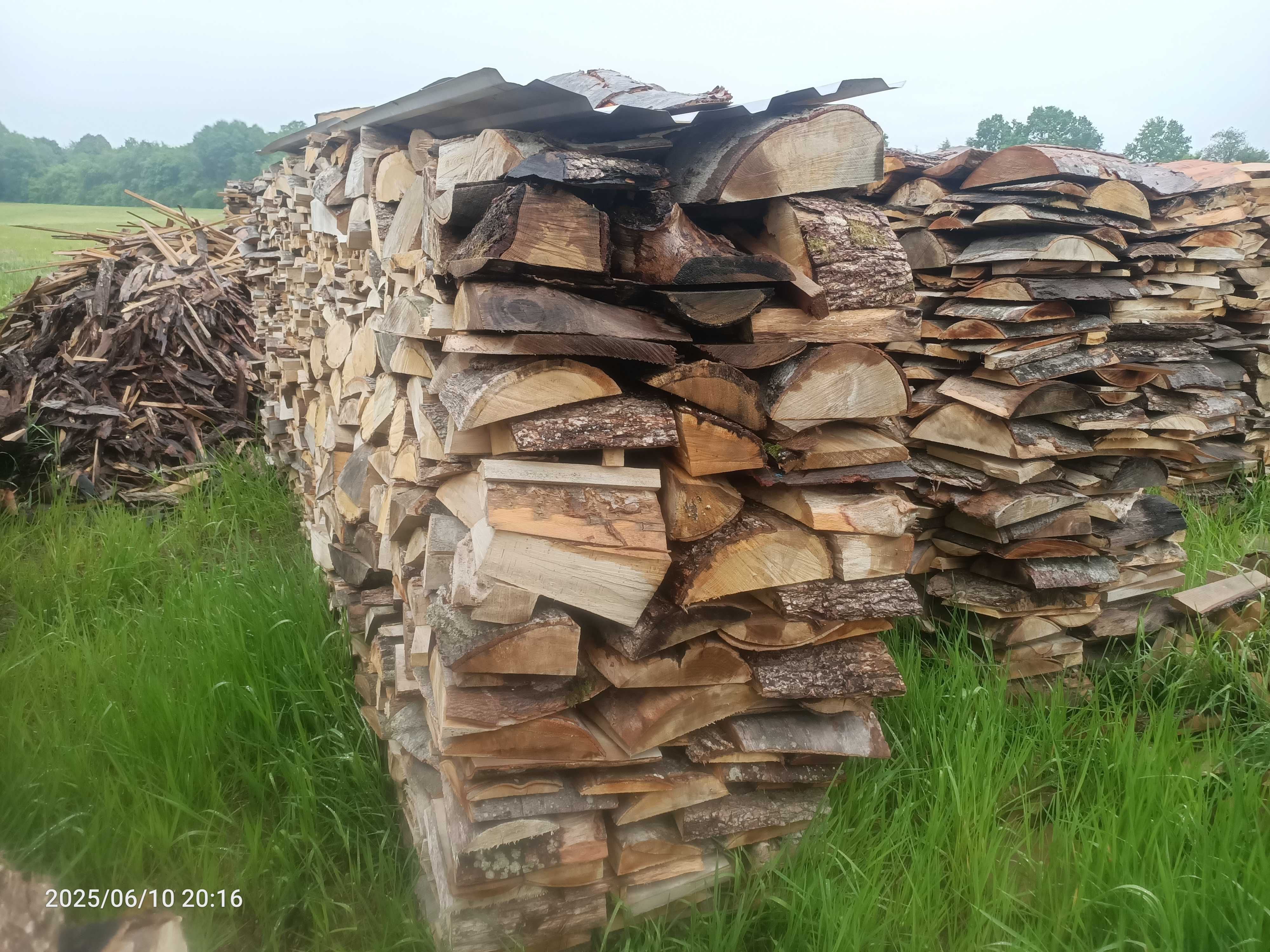 Drewno opałowe sezonowane 350 zł mp buk, dąb, jesion