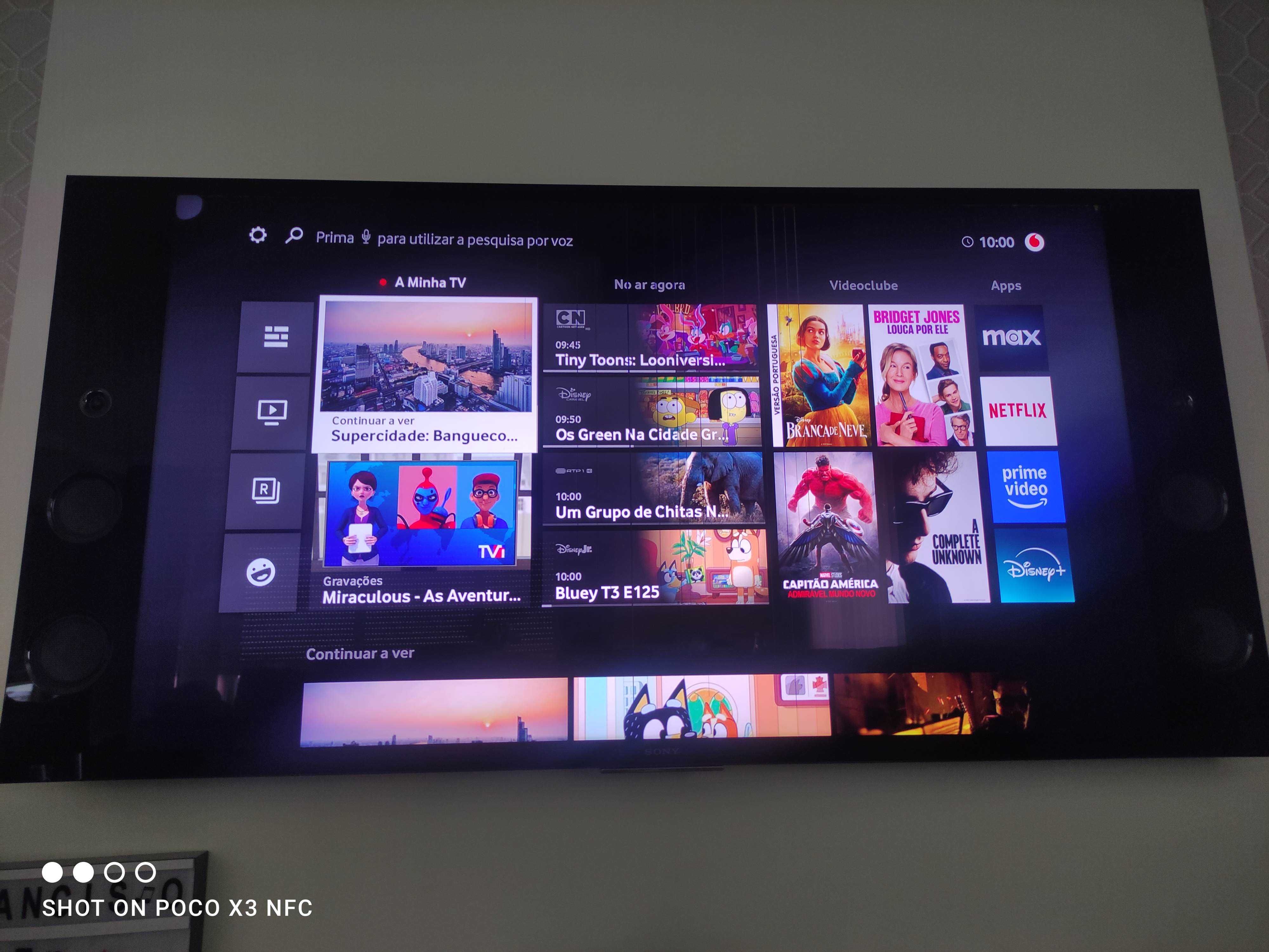 TV Sony KD-XD559305C (defeitos) Col./som integrado(tweet,mid,woofer)