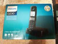Telefon bezprzewodowy Philips D230 stacjonarny