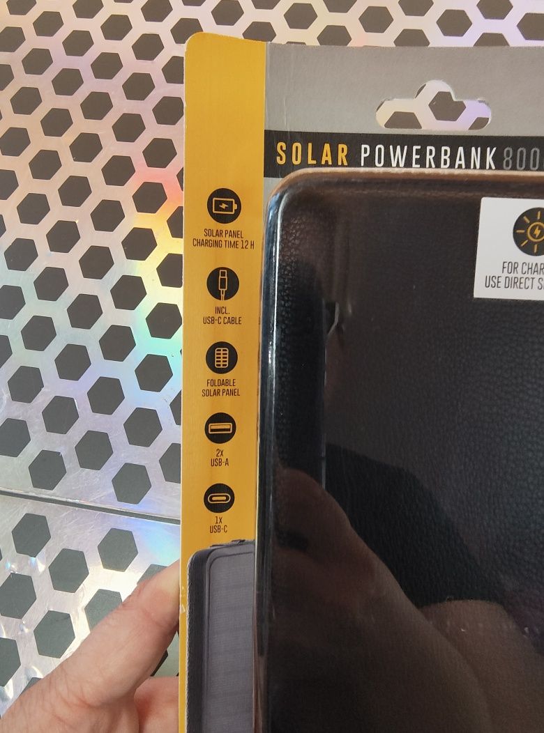 Powerbank solarny 8000 MAH