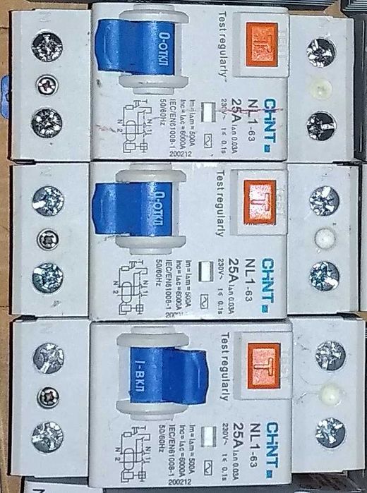 УЗО CHINT 2Р 25А 30мА тип AC NL1-63, 200212 ЧИНТ дифференциальное реле