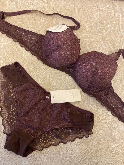 WeiyeSi комлект бюстгальтер 80 В трусики L