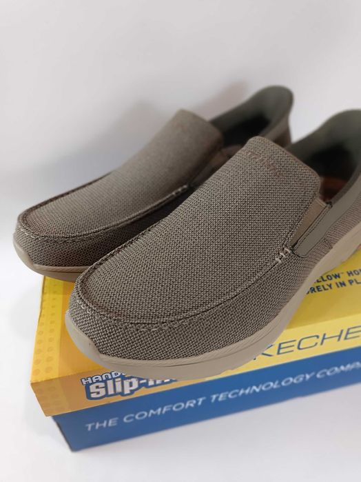 Чоловічі текстильні мокасини Skechers Pollard-Wilfred 50.5 розмір
