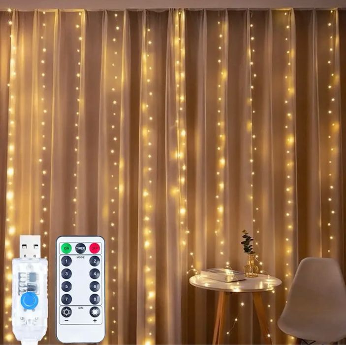 Гірлянда штора