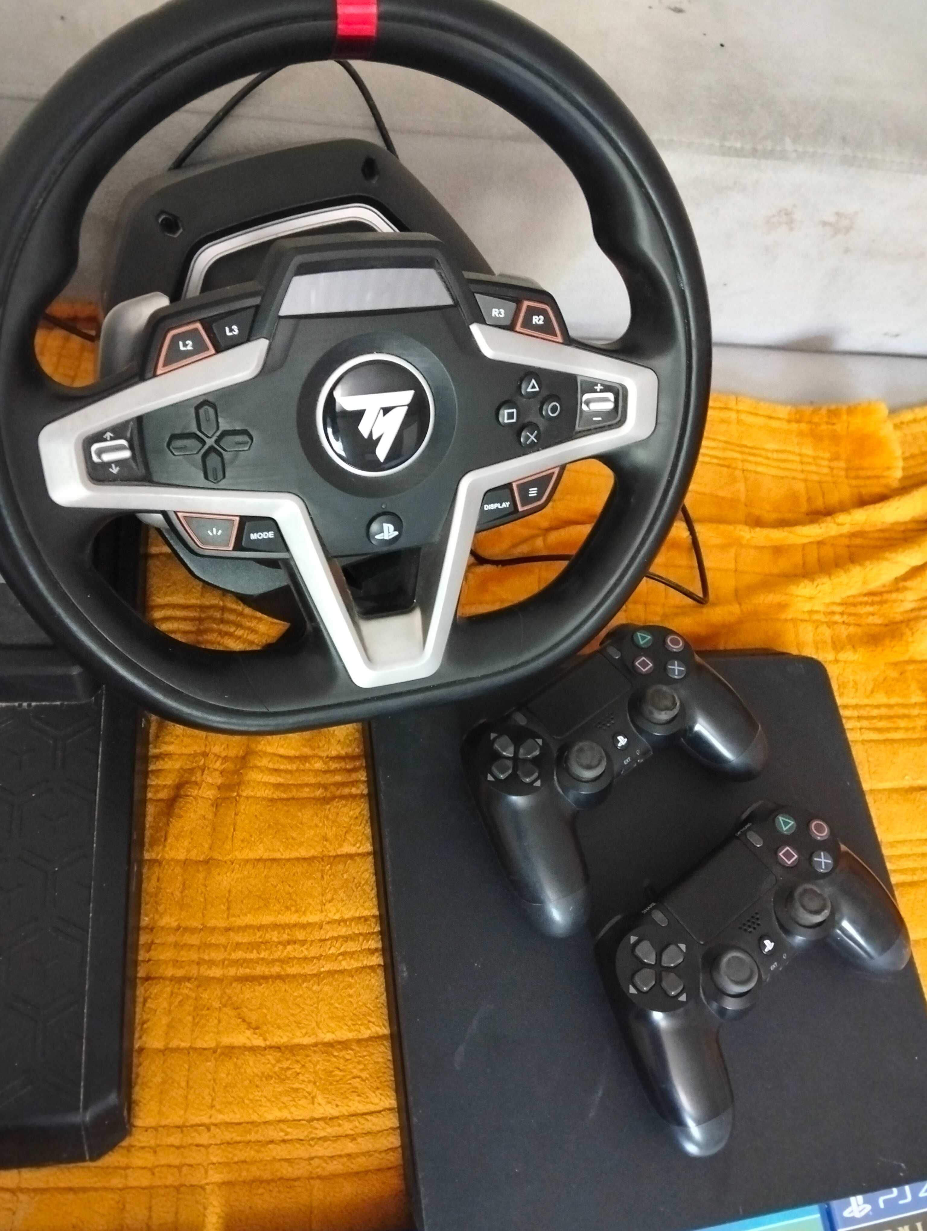 Ps4, jogos e comando e pedal simulador