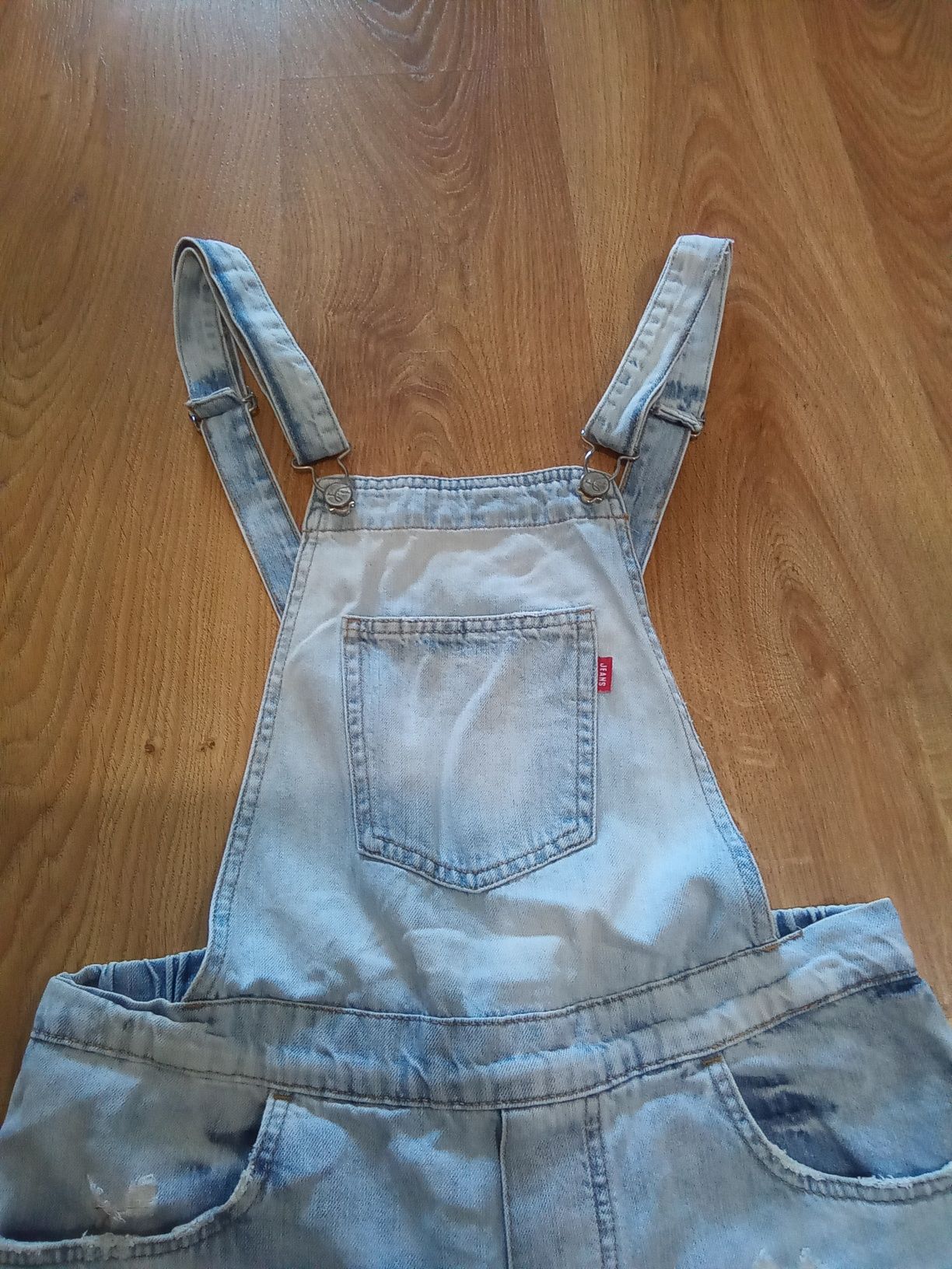 Комбінезон джинсовий для дівчинки блакитний S 164 хлопок голубий Jeans