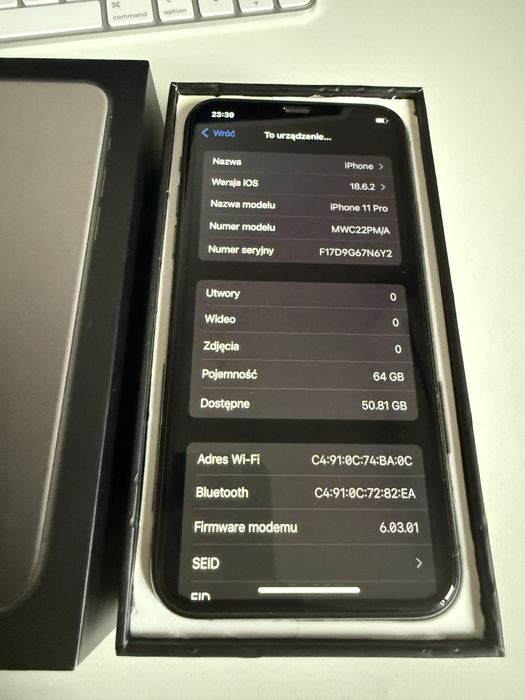 iPhone 11 Pro 64gb Space Gray Ładny i Zadbany Bateria 100%