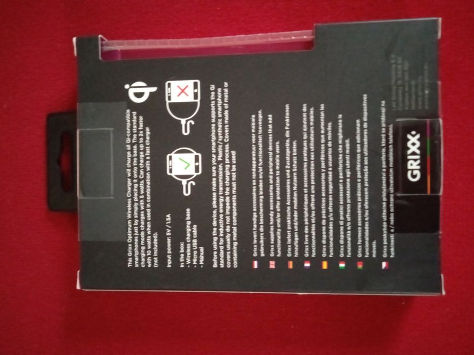 Grixx optimum bezprzewodowa ładowarka do smartfona
