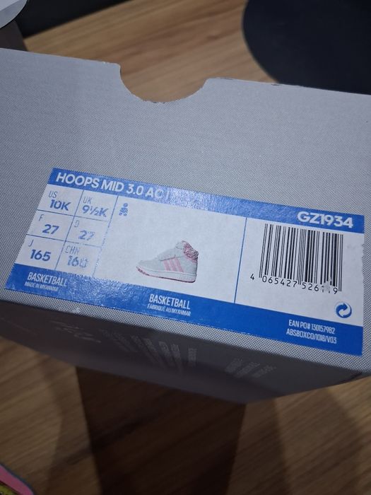 Buty Adidas hoops mid rozm.27