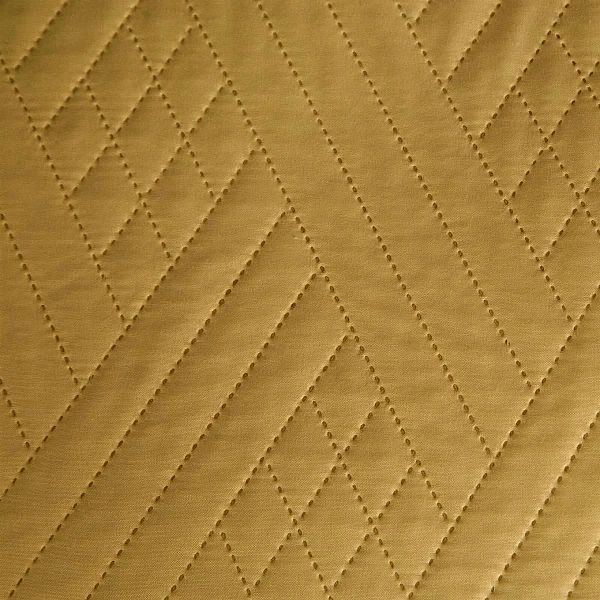 Narzuta 200x220 pikowana na łóżko kanapę Boni1 musztardowy