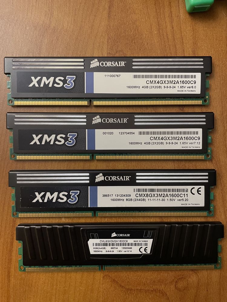 Оперативная память corsair ddr3 2,4gb