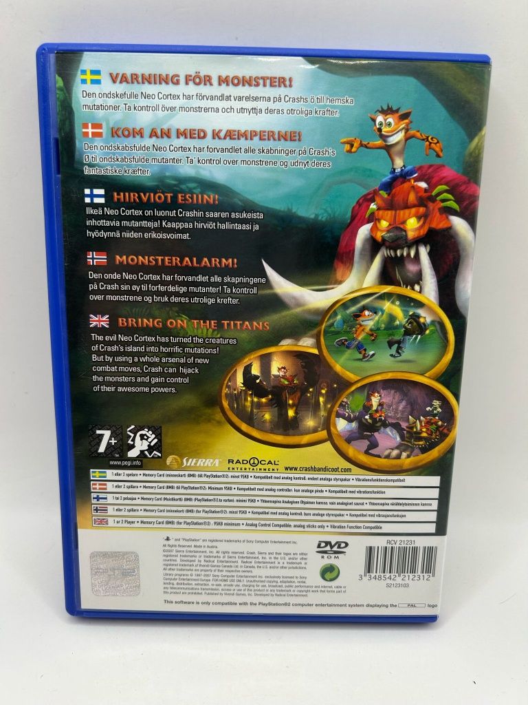 Crash of The Titans 3xA Ps2 nr 9893