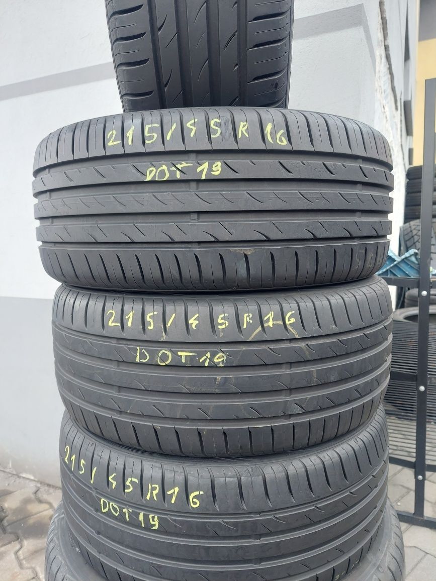 Opony używane 4x 215/45R16 Nexen N'Blue HD Plus Lato Gwarancja