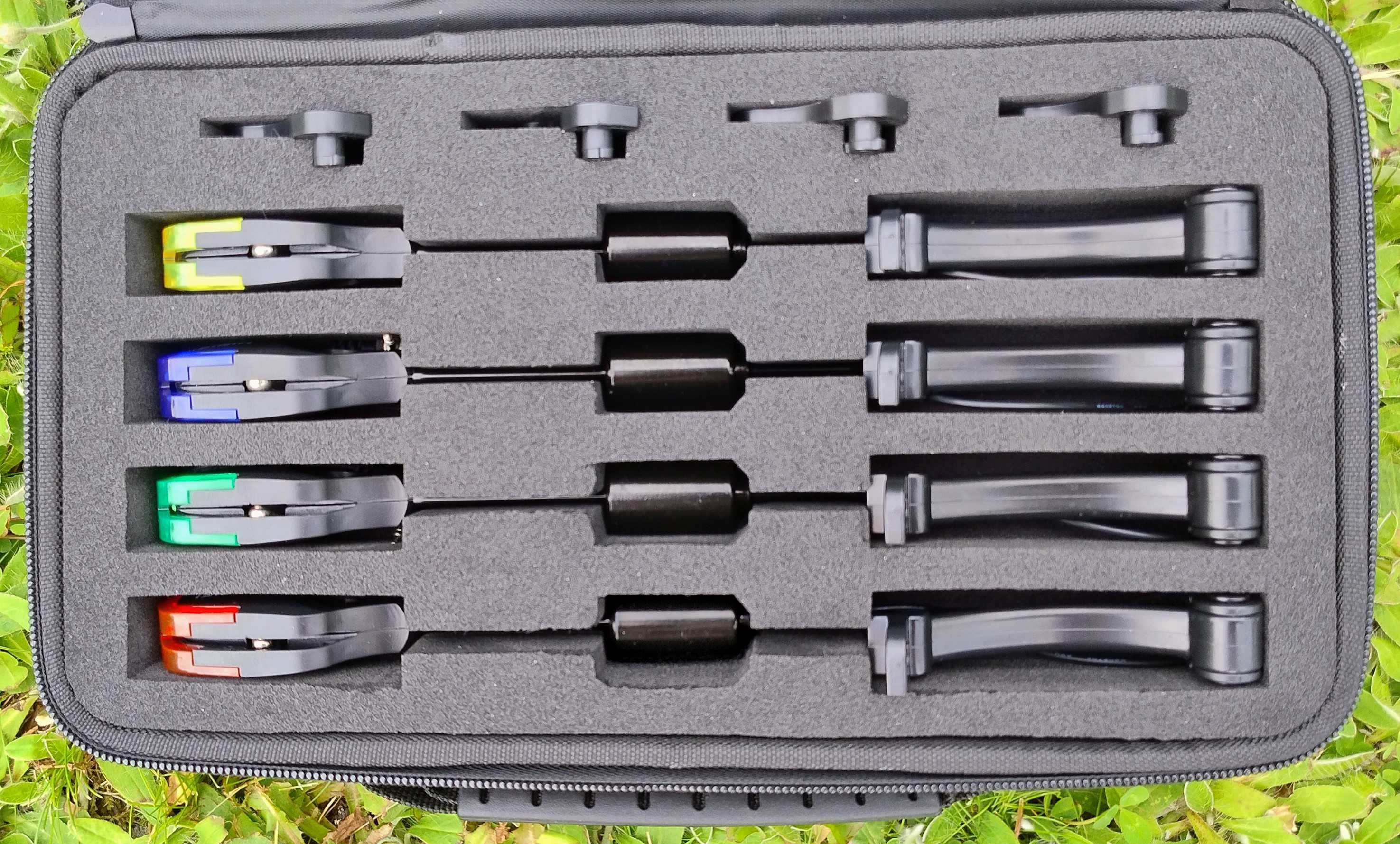 Zestaw sygnalizatory brań HIRISI 4+1 oraz swingery