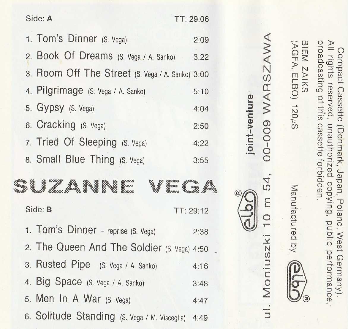 Suzanne Vega - kaseta (4)