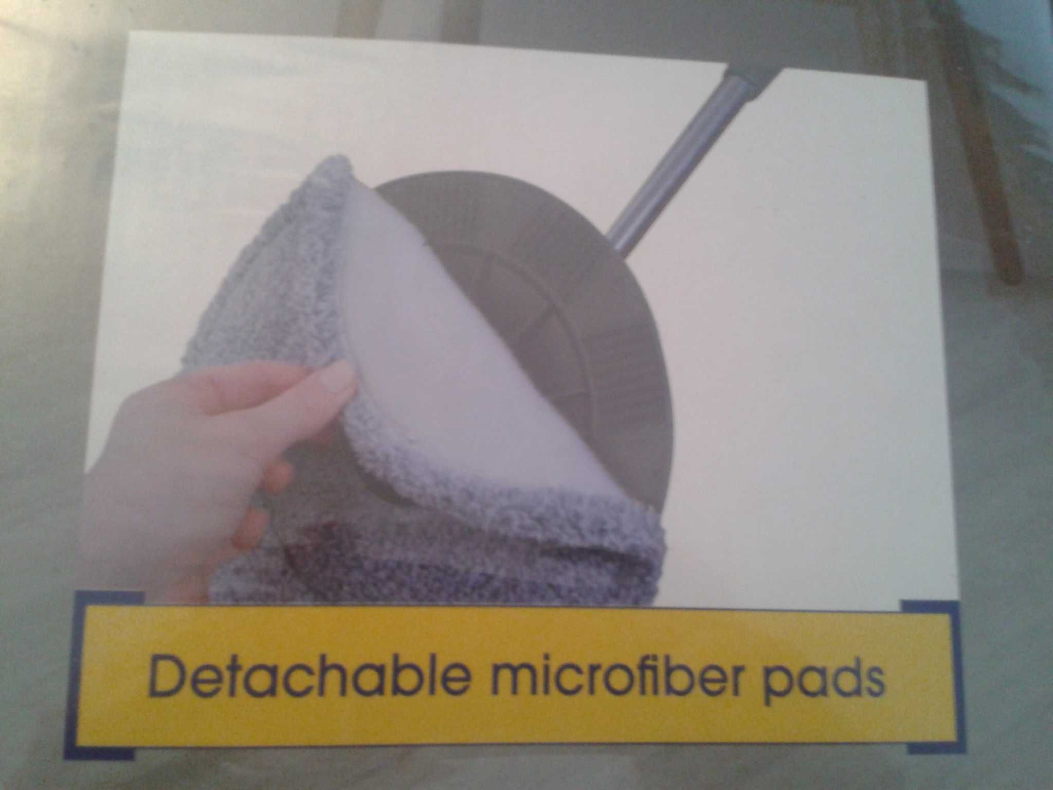 MOP OBROTOWY rotacyjny 360° z mikrofibry + WIADRO + 2 nakładki CASA SI