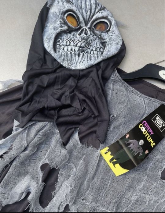 Kostium stroj meski roz.S Śmierć Kosciotrup halloween
