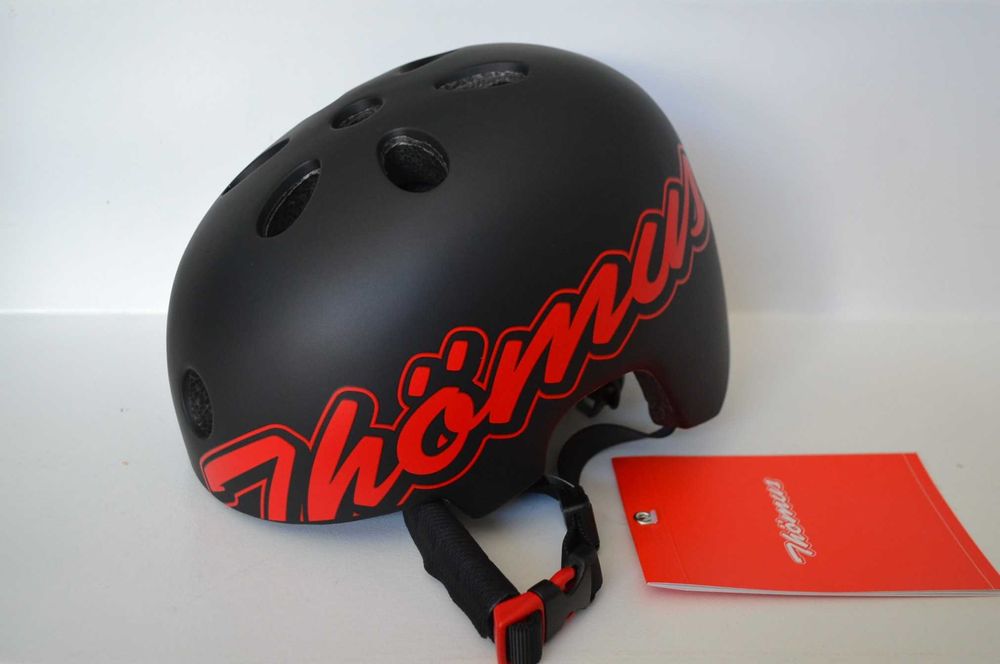 Sportowy kask rowerowy Thomus MTB S/M i M/L biały / czarny mat