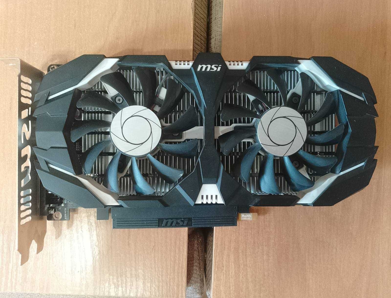 Відеокарта MSI GTX 1050 2gb GDDR5,  Sapphire RX570 8gb Nitro+