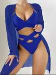 Bikini 3-częściowe zestaw z dekoltem w kształcie litery V