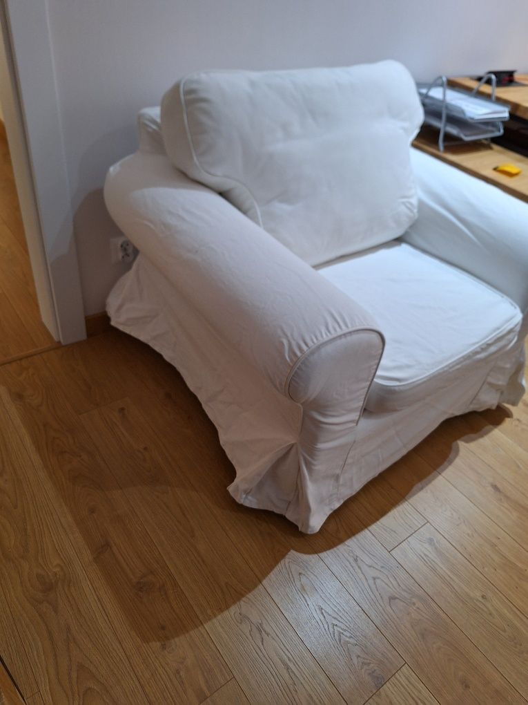 Fotel EKTORP Kilanda Biały IKEA