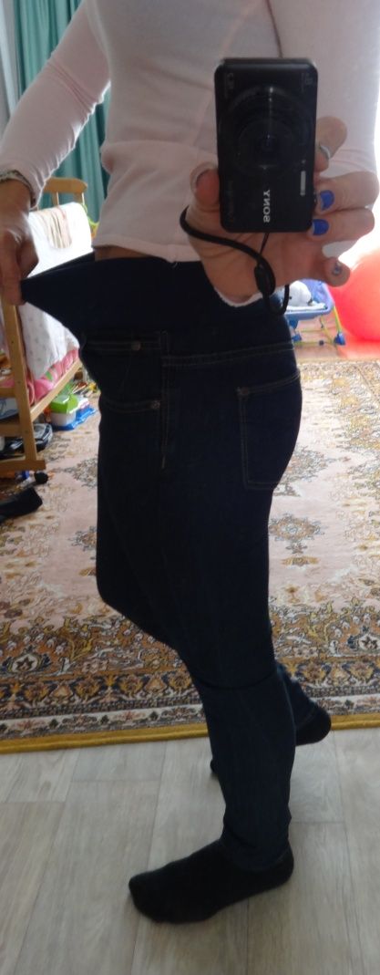 Фирменные классные стильные скинни джинсы для беременных 27 28 44 46 S