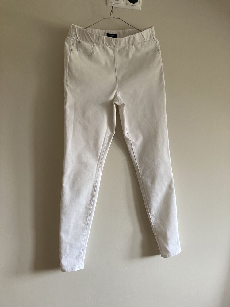Spodnie, legginsy białe r. 36