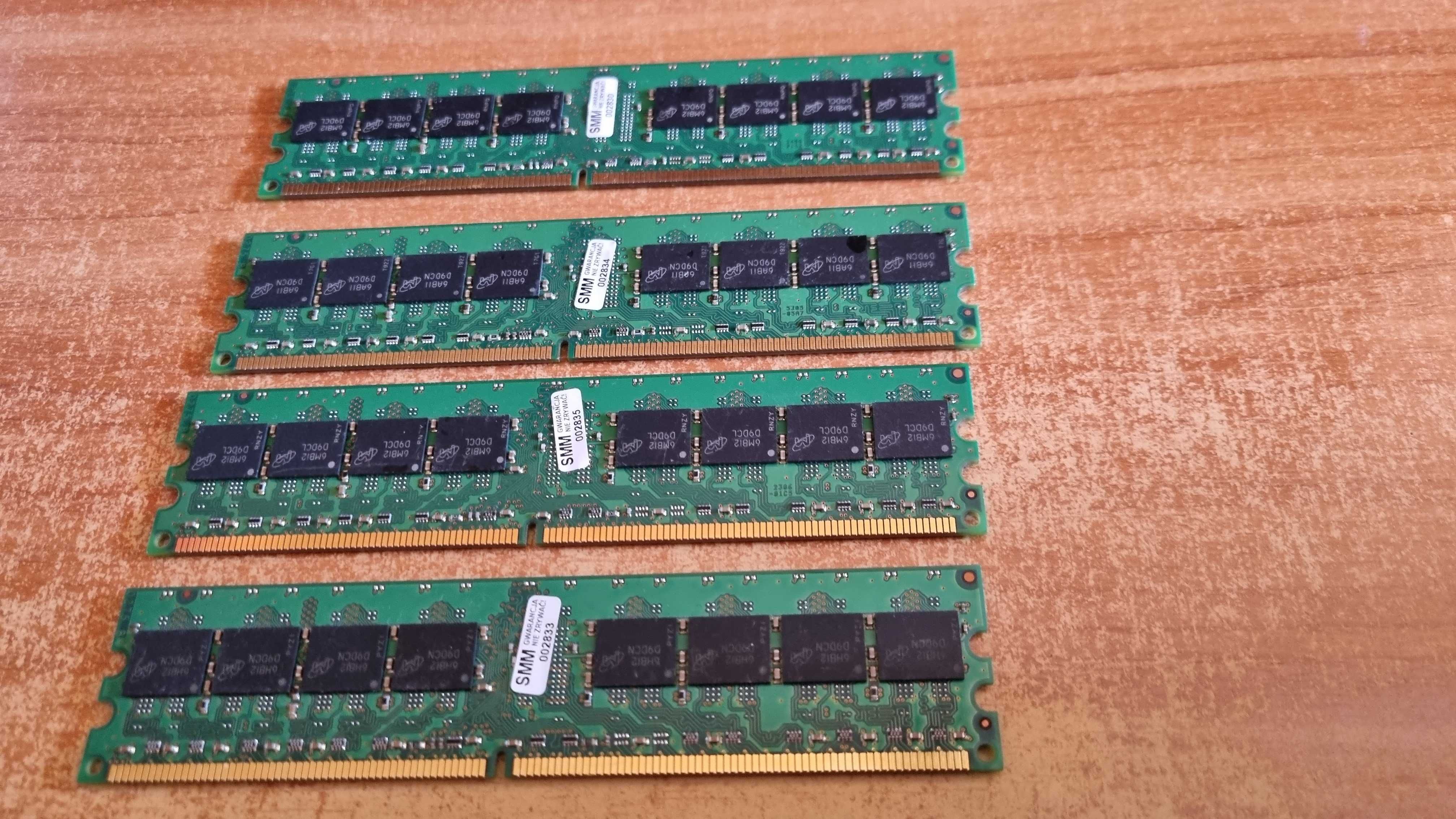 Sprzedam Pamięci ram firmy DELL MEMORY 4x1GB DDR2 533 CL4