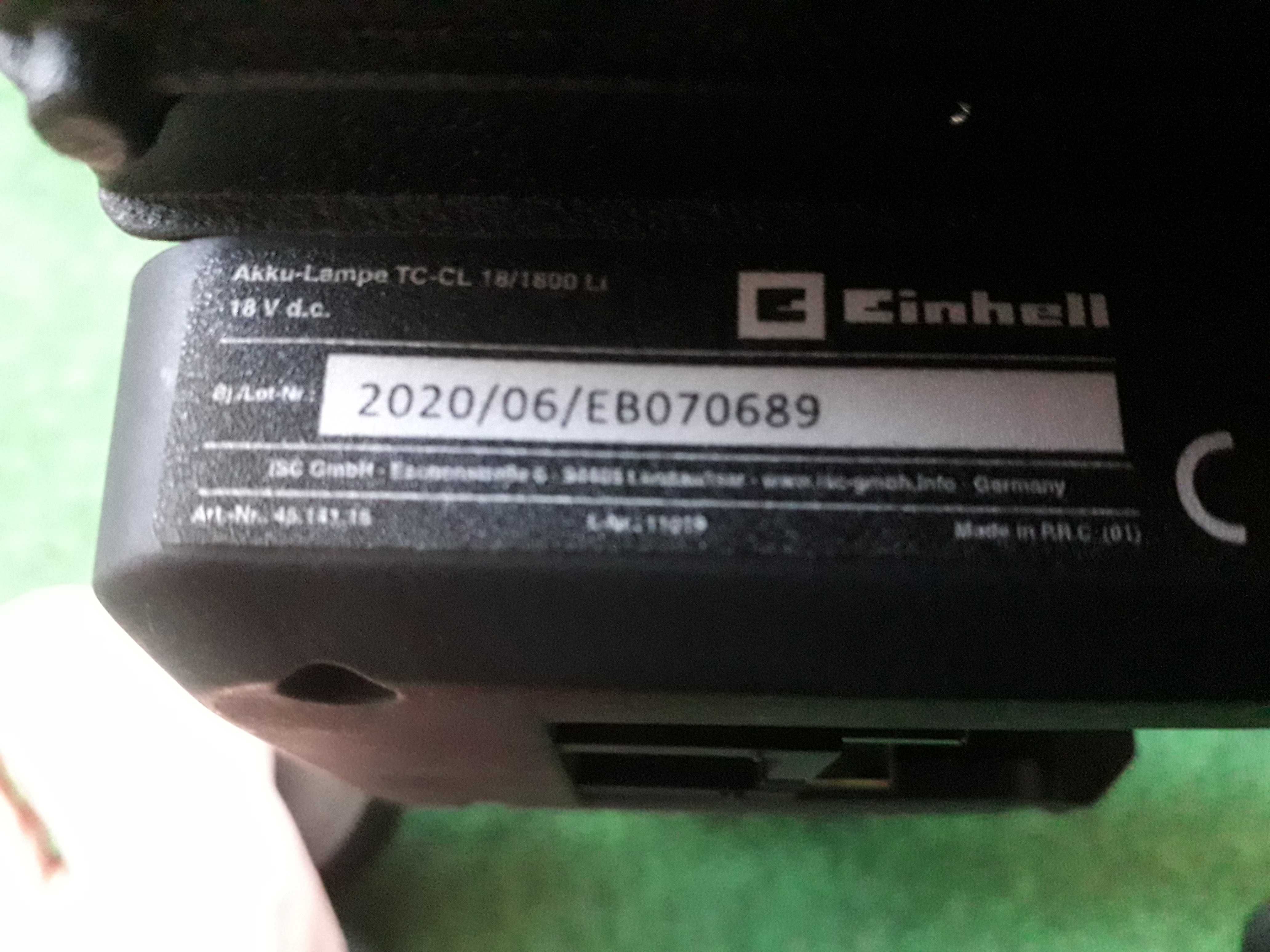 Lampa metalowa akumulatorowa Einhell TC-CL