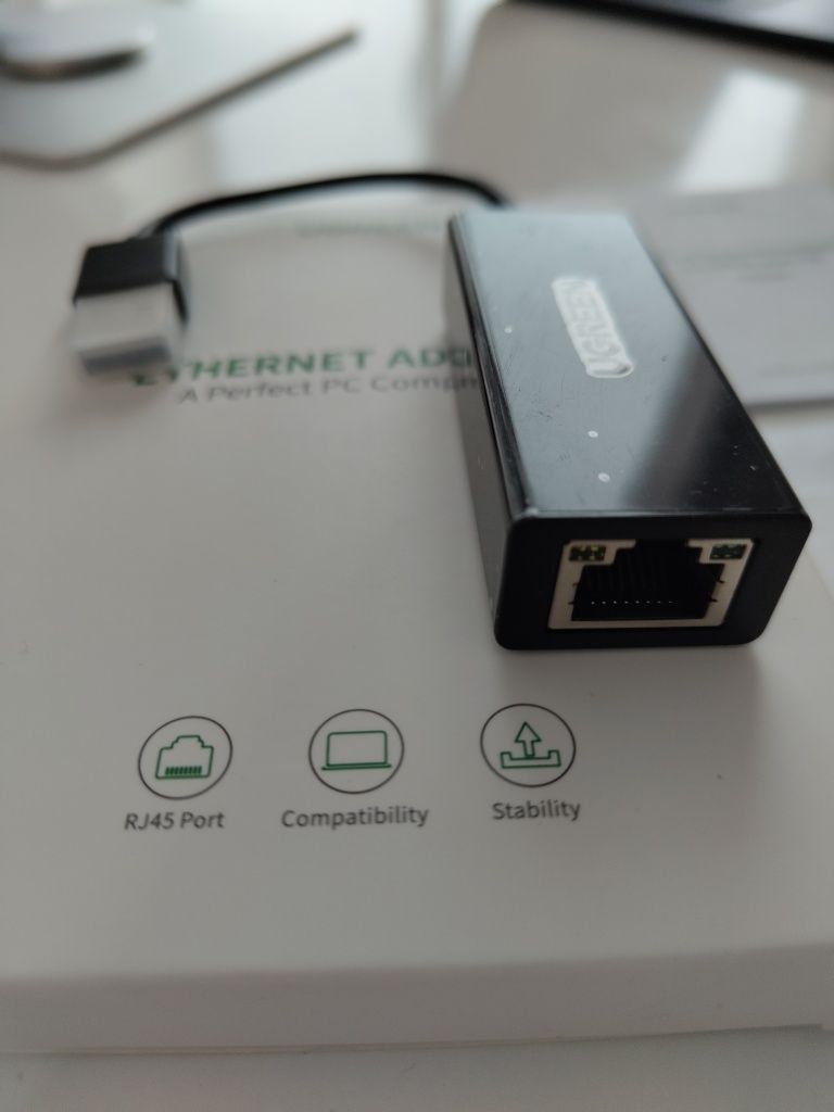 Переходник адаптер сетевой Ugreen USB 2.0 10/100 mb Ethernet Adapter