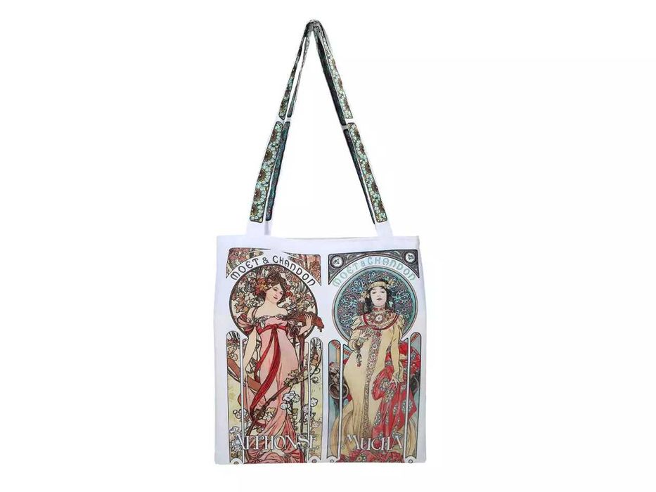 NOWA torba torebka shopperka Alfons Mucha Moet i Chandon Pierwiosnek