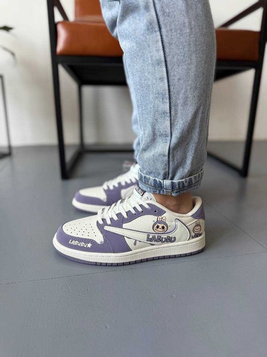 Жіночі кросівки Nike Air Jordan Travis x Labubu фіолетовий 1083 ТОПЧИК