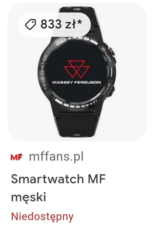 Smartwatch męski Massey Ferguson