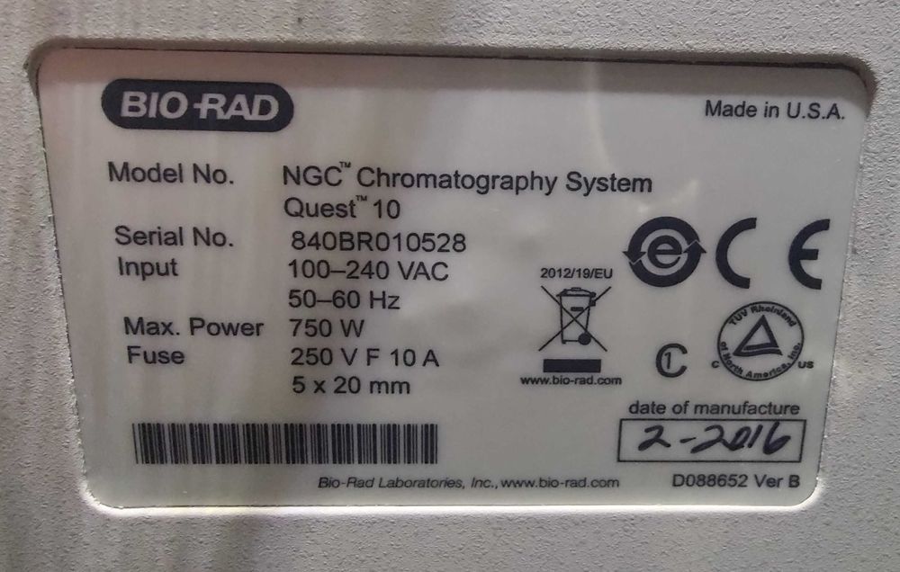 Bio Rad NGC Quest 10 / Waters 2414 system chromatograficzny FPLC