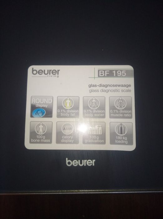 Напольные весы  BEURER BF 195 диагностические , для похудения, спорта