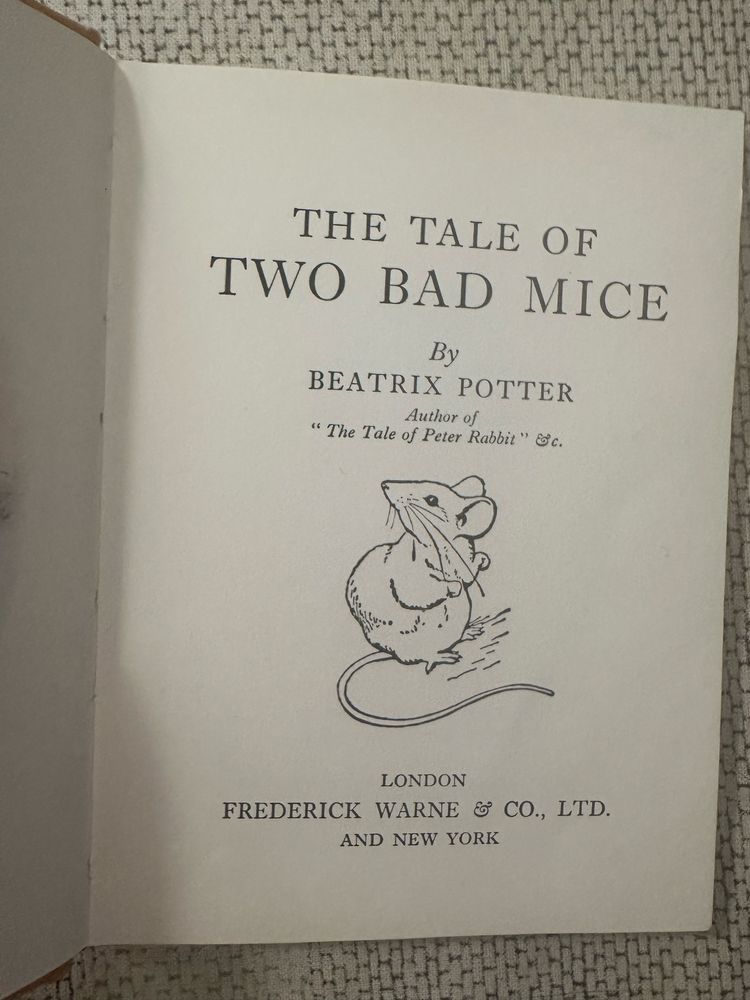 The tale of two bad mice. Beatrix Potter